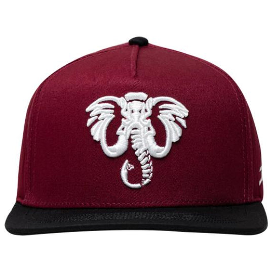 JC Hats Red Snapback Baseball Cap with Elephant Design, Casual Style for Men  1427