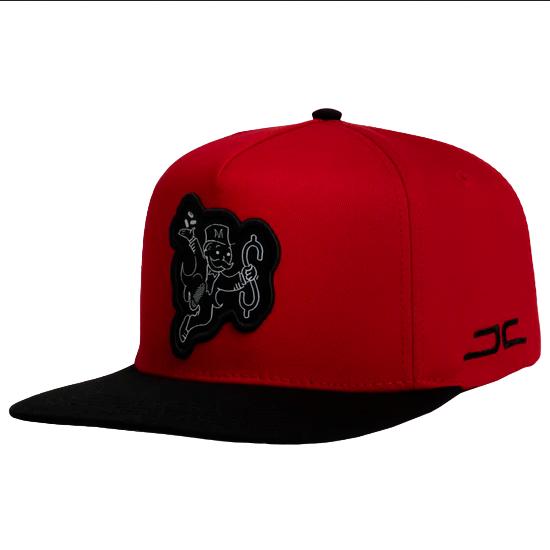 JC HATS MONOPOLY MAN JUMP RED 1286 RED