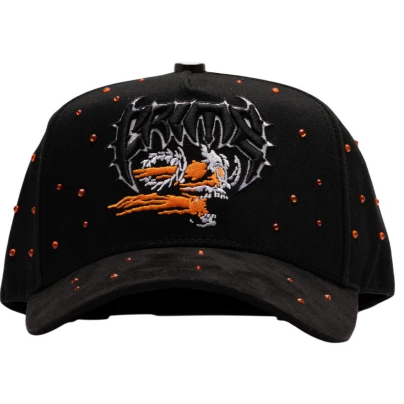 EL BARBAS HATS CRIME BLACK SNAPBACK HAT BARCRIME BLK