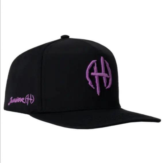 JC HATS JUNIOR H BLACK/PURPLE 1666 BLK Baseball Cap