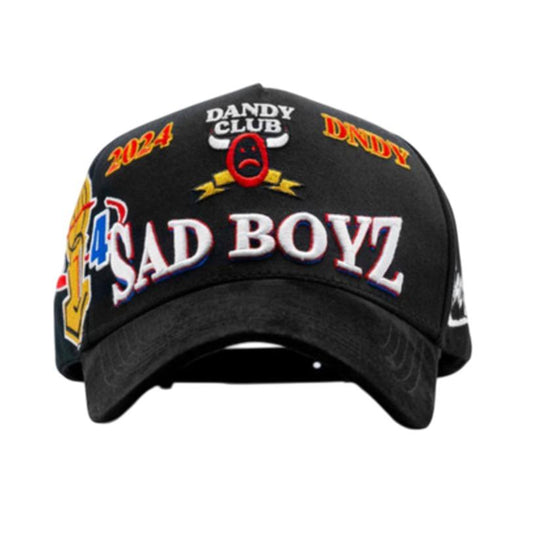 DANDY HATS X SAD BOYZ COMO JORDAN COLLAB BLACK SNAPBACK HAT DANCLUBSAD BLK