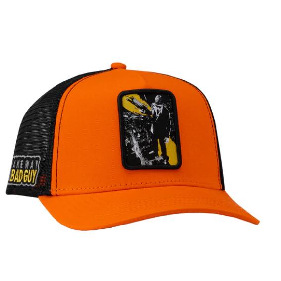 JC HATS SNAPBACK SCARFACE ORANGE BAD GUY CURVED MESH 1688 ORANGE