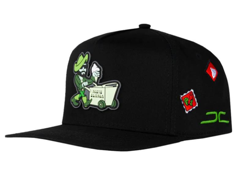 JC HATS BLACK SNAPBACK HAT NIEVE BLANCA 1702 GREEN