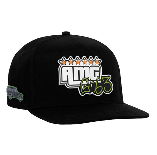 JC HATS AMG NATAEL CANO CORRIDOS TUMBADOS BLACK GREEN SNAPBACK HAT 1840 BLK