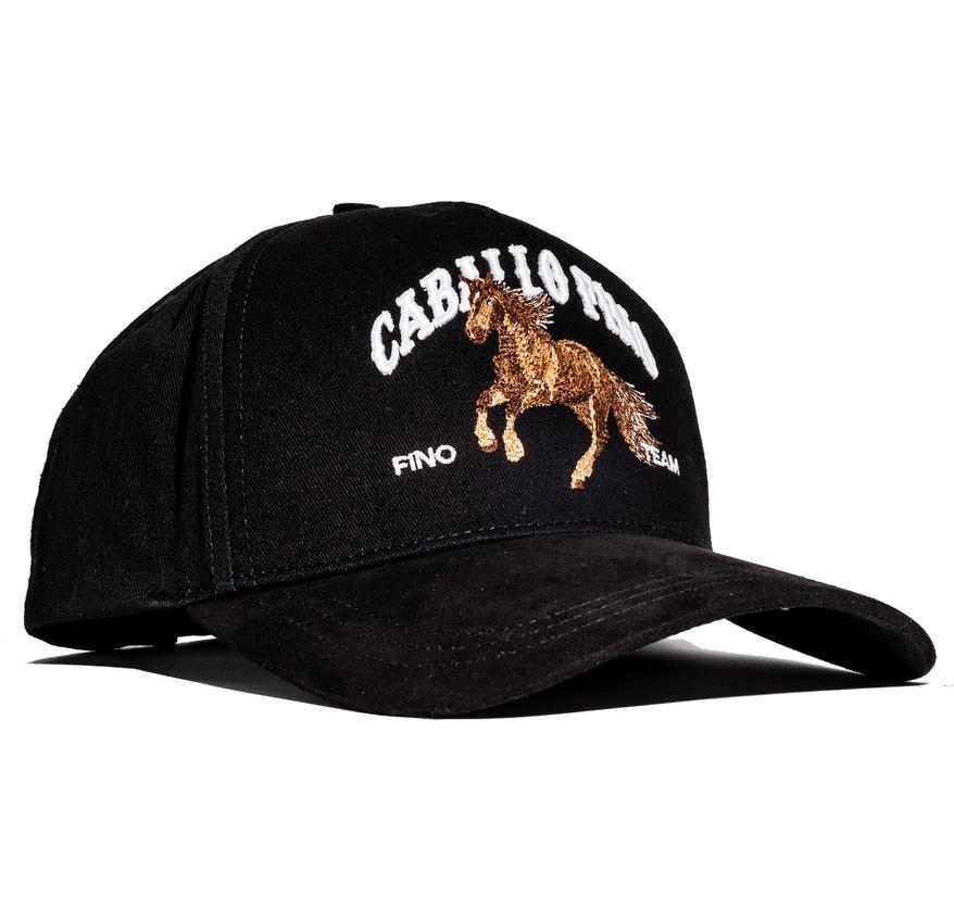 GALLO FINO BLACK SNAPBACK HAT GFCABALLOFINO7 BLK