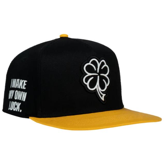 JC HATS BLACK YELLOW TREBOL 1545 BLK/YELLOW