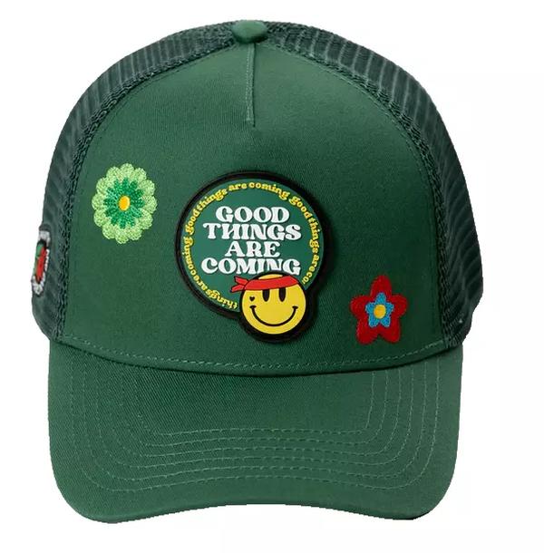 CHIQUETE HATS GREEN GOOD THINGS ARE COMING GOODTAC GREEN