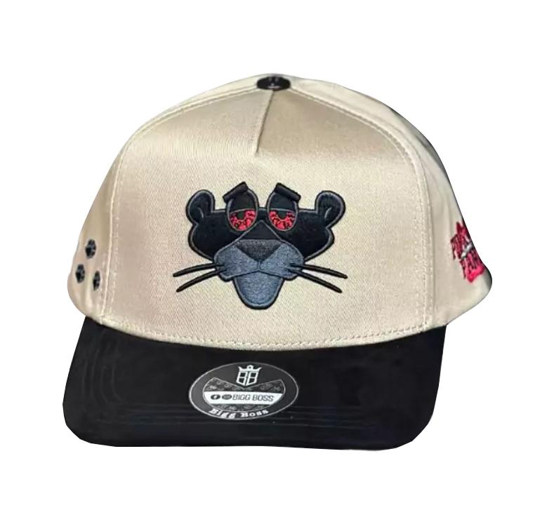 CONTTI HATS PANTHER SNAPBACK BLACK HAT PANTERA ROSABEI