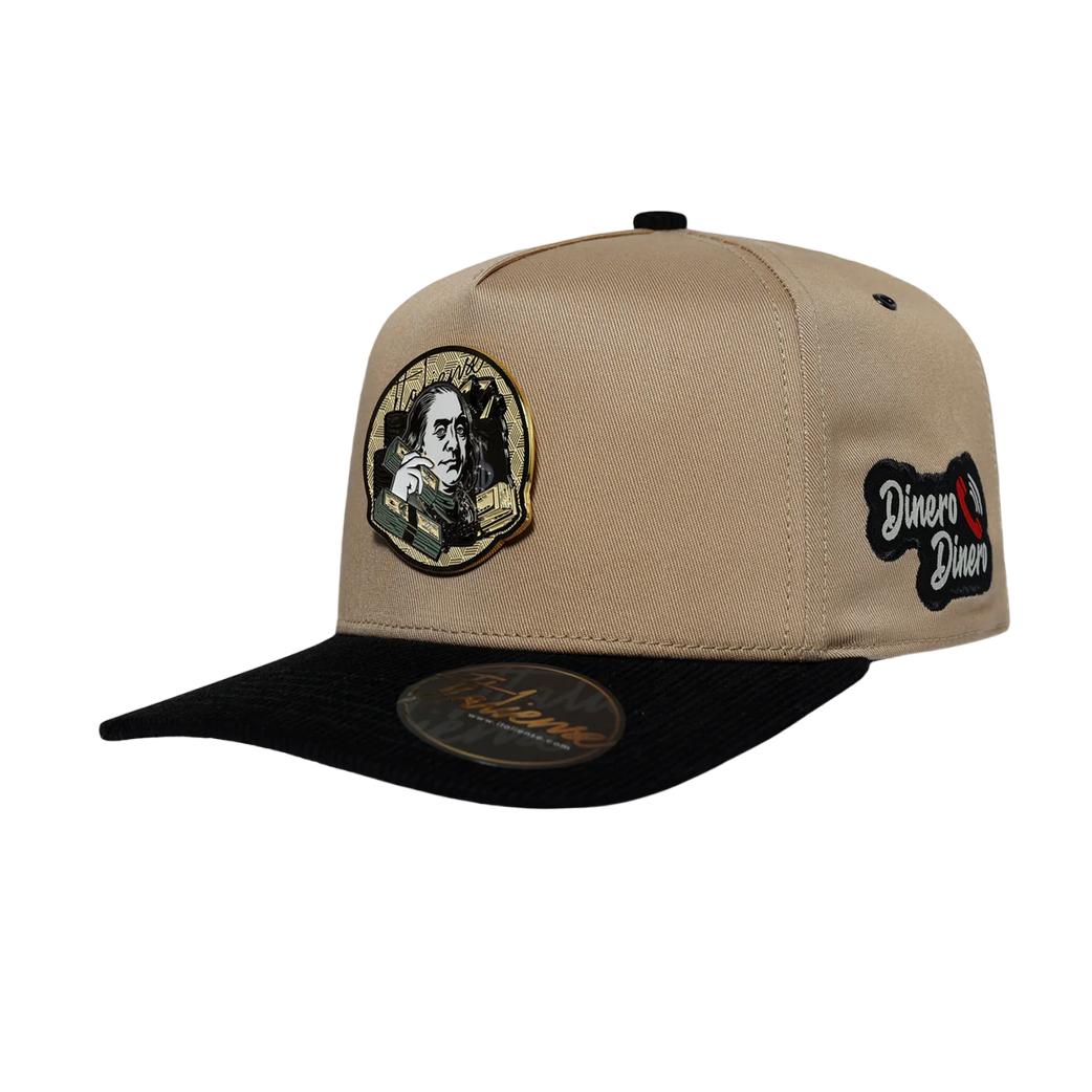 CONTTI HATS BEIGE SNAPBACK DINERO LLAMA DINERO DINEROSUEDE BEIGE