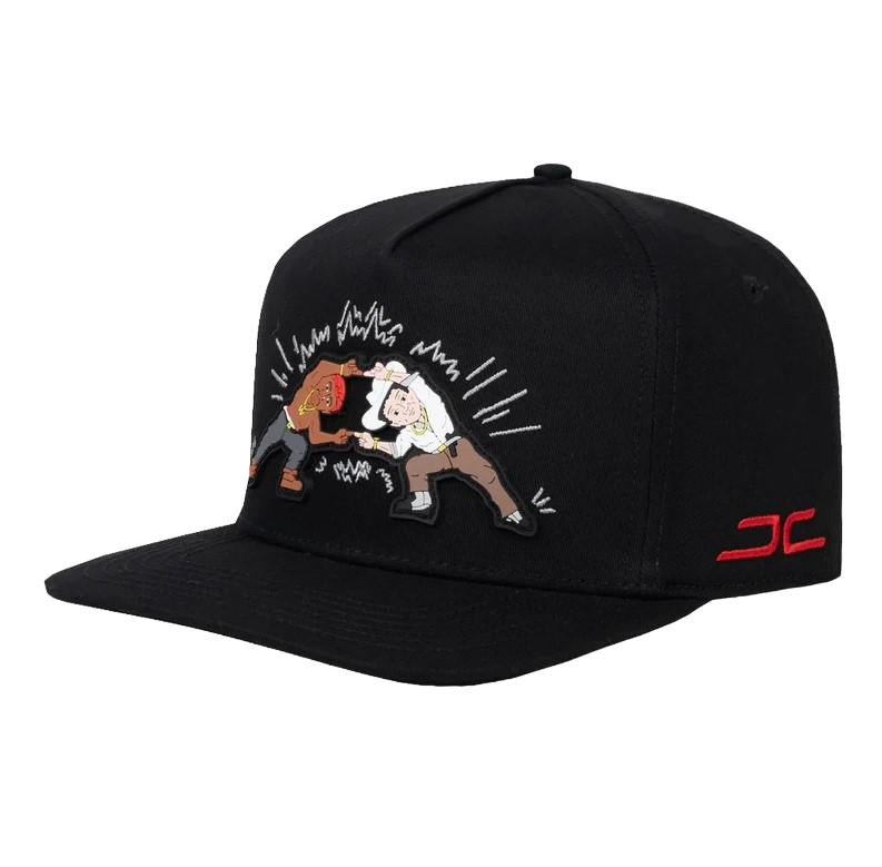 JC HATS BLACK SNAPBACK HAT TUMBADO LIFE BLACK CURVE 1832 BLK