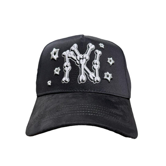 31 HATS BLACK SNAPBACK NY HAT NYBONES