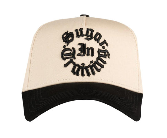 JC HATS BLACK BEIGE SNAPBACK SUGAR IN TRAINING 1737 BEIGEBLK