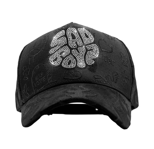 DANDY HATS X SAD BOYZ COLLAB BLACK SNAPBACK HAT DANSADBOYS BLK