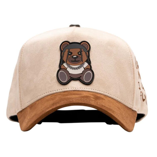 EL BARBAS HATS MENS BEAR SCOTT BEIGE SNAPBACK HAT BARSCOTT BEI