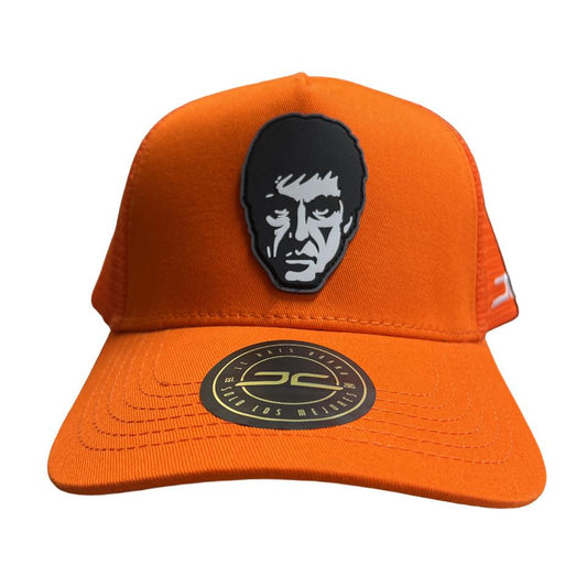 JC HATS SNAPBACK SCARFACE ORANGE TONY FACE CURVED MESH 1699 ORANGE