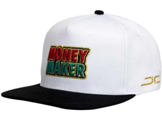 JC HATS WHITE SNAPBACK MONEY MAKER 1476 WHT